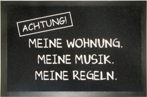 Fussmatte / Schmutzfangmatte, 40 x 60 cm, Meine Wohnung von KUHEIGA