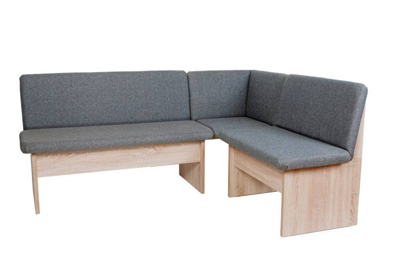 kundler home Eckbank mit Truhe, Esszimmerbank mit Rückenlehne, Küchenbank (Set, mit Stauraum), 4er Bank, Eiche Premiumdekor von kundler home