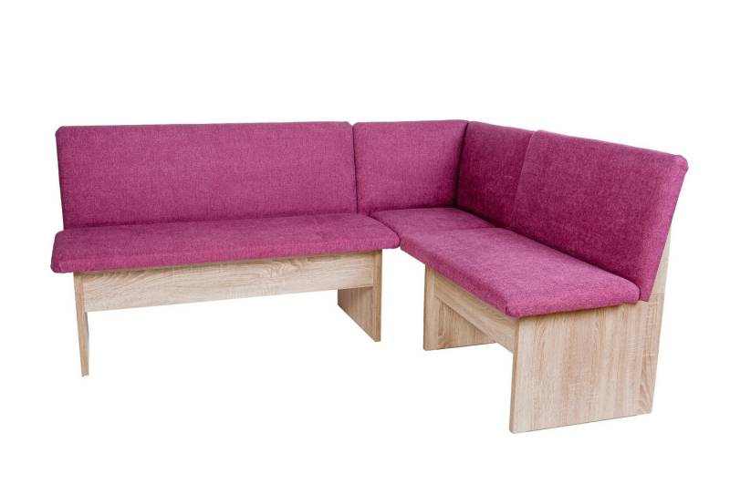 kundler home Eckbank mit Truhe, Esszimmerbank mit Rückenlehne, Küchenbank (Set, mit Stauraum), 4er Bank, Eiche Premiumdekor von kundler home