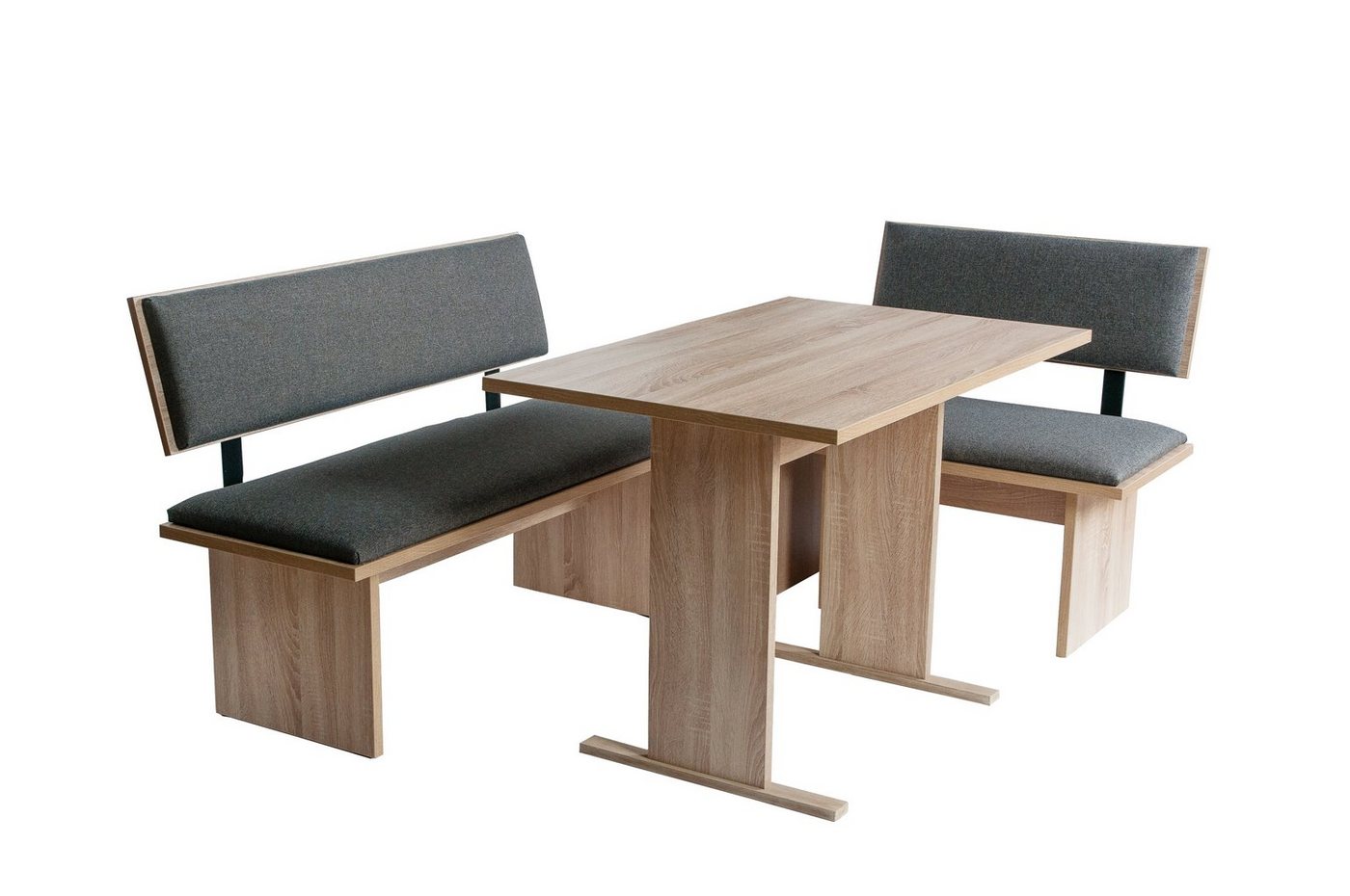 kundler home Essgruppe Sitzbank, Eckbank, L:182 R:142 cm tauschbar, Tisch Set 4-tlg. von kundler home