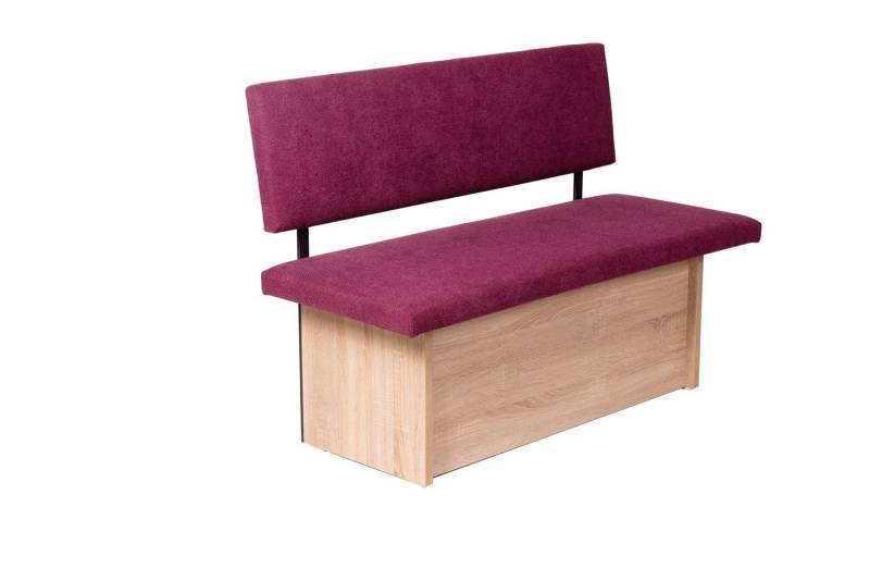 kundler home Sitzbank mit Truhe, Sitz und Lehne gepolstert, L125cm, Eiche Premiumdekor kundler home Sitzbank mit Truhe, Sitz und Lehne gepolstert, L125cm, Eiche Premiumdekor von kundler home