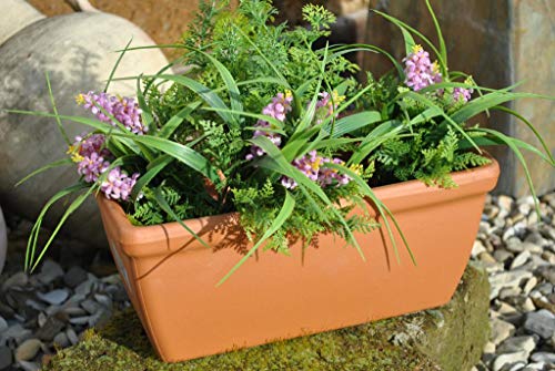 kunert-keramik Pflanzkasten,Blumenkasten,Terracotta,32cm lang,italienische Terracotta,2er Set von kunert-keramik