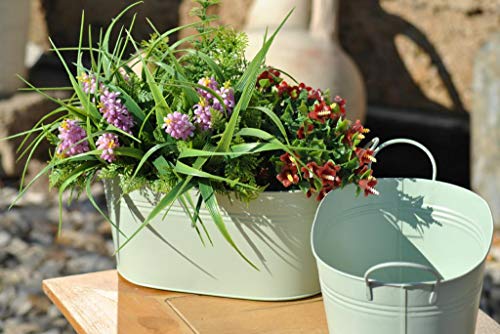 kunert-keramik Zinkwanne,Oliv-grün,oval,im 2er Set (28) von Kunert-Keramik