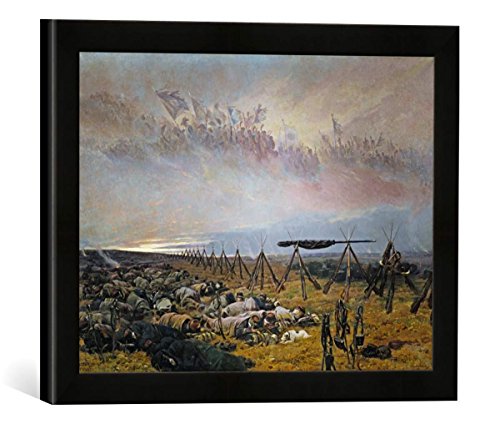 Gerahmtes Bild von Edouard Detaille La Reve, Kunstdruck im hochwertigen handgefertigten Bilder-Rahmen, 40x30 cm, Schwarz matt Gerahmtes Bild von Edouard Detaille La Reve, Kunstdruck im hochwertigen handgefertigten Bilder-Rahmen, 40x30 cm, Schwarz matt von kunst für alle