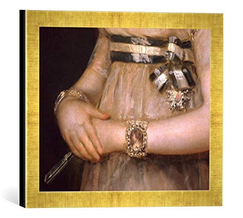 Gerahmtes Bild von Francisco Jose de Goya y Lucientes Die Gräfin von Chinchón, Kunstdruck im hochwertigen handgefertigten Bilder-Rahmen, 40x30 cm, Gold Raya von kunst für alle