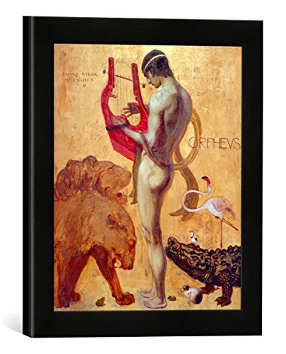 Gerahmtes Bild von Franz Von Stuck Orpheus, Kunstdruck im hochwertigen handgefertigten Bilder-Rahmen, 30x30 cm, Schwarz matt Gerahmtes Bild von Franz Von Stuck Orpheus, Kunstdruck im hochwertigen handgefertigten Bilder-Rahmen, 30x30 cm, Schwarz matt von kunst für alle