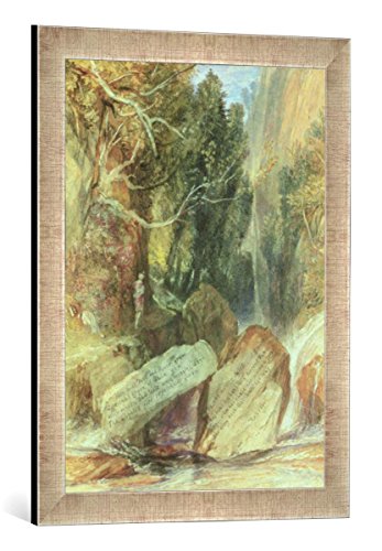 Gerahmtes Bild von Joseph Mallord William Turner Rokeby, 1822", Kunstdruck im hochwertigen handgefertigten Bilder-Rahmen, 40x60 cm, Silber Raya von kunst für alle