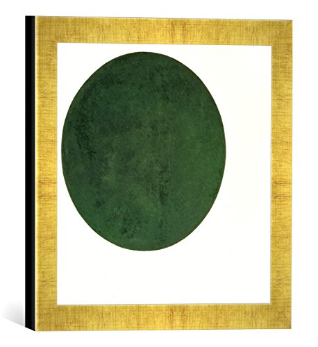 Gerahmtes Bild von Kasimir Sewerinowitsch Malewitsch Black Circle, c.1920, Kunstdruck im hochwertigen handgefertigten Bilder-Rahmen, 30x30 cm, Gold Raya von kunst für alle