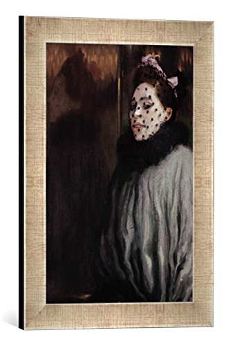 Gerahmtes Bild von Louis Anquetin Frau mit Schleier, Kunstdruck im hochwertigen handgefertigten Bilder-Rahmen, 30x40 cm, Silber Raya von kunst für alle
