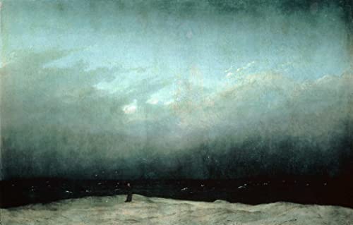 Kunstdruck/Poster: Caspar David Friedrich Der Mönch am Meer - hochwertiger Druck, Bild, Kunstposter, 60x40 cm von kunst für alle