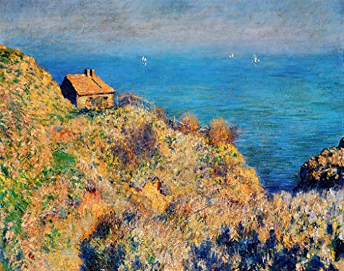 Kunstdruck/Poster: Claude Monet "Das Haus des Fischers in Varengeville" - hochwertiger Druck, Bild, Kunstposter, 75x60 cm von kunst für alle