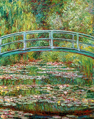 Kunstdruck/Poster: Claude Monet Japanische Brücke - hochwertiger Druck, Bild, Kunstposter, 40x50 cm von kunst für alle