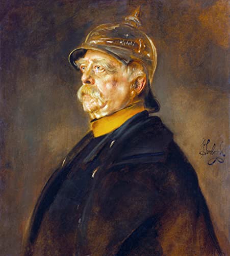 Kunstdruck/Poster: Franz Seraph von Lenbach Fürst Otto von Bismarck im Profil mit Kürassierhelm - hochwertiger Druck, Bild, Kunstposter, 40x45 cm von kunst für alle