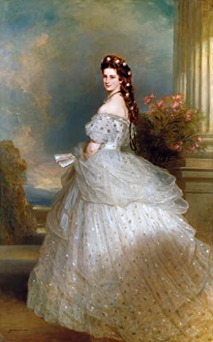 Kunstdruck/Poster: Franz Xavier Winterhalter "Kaiserin Elisabeth von Österreich - Sissi" - hochwertiger Druck, Bild, Kunstposter, 40x65 cm von kunst für alle