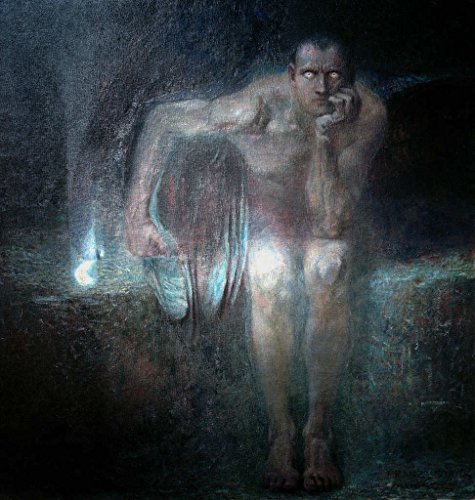 Kunstdruck/Poster: Franz von Stuck Luzifer - hochwertiger Druck, Bild, Kunstposter, 95x100 cm Kunstdruck/Poster: Franz von Stuck Luzifer - hochwertiger Druck, Bild, Kunstposter, 95x100 cm von kunst für alle
