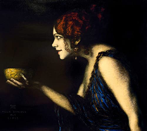 Kunstdruck/Poster: Franz von Stuck Tilla Durieux als Circe um 1912 13" - hochwertiger Druck, Bild, Kunstposter, 45x40 cm von kunst für alle