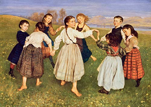 Kunstdruck/Poster: Hans Thoma Kinderreigen - hochwertiger Druck, Bild, Kunstposter, 85x60 cm Kunstdruck/Poster: Hans Thoma Kinderreigen - hochwertiger Druck, Bild, Kunstposter, 85x60 cm von kunst für alle