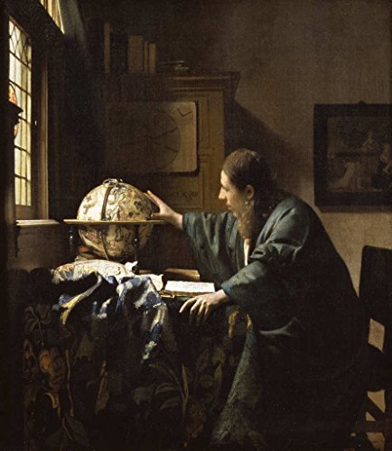 Kunstdruck/Poster: Jan Vermeer Van Delft Der Astronom - hochwertiger Druck, Bild, Kunstposter, 40x45 cm von kunst für alle