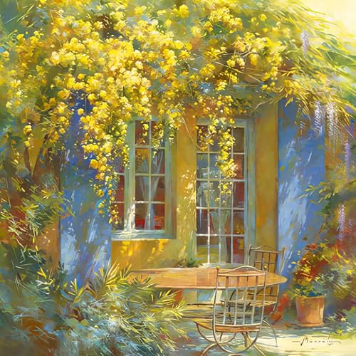 Kunstdruck/Poster: Johan Messely Frühling Palette - hochwertiger Druck, Bild, Kunstposter, 30x30 cm von kunst für alle