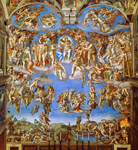 Kunstdruck/Poster: Michelangelo Buonarroti Das jüngste Gericht - hochwertiger Druck, Bild, Kunstposter, 75x80 cm Kunstdruck/Poster: Michelangelo Buonarroti Das jüngste Gericht - hochwertiger Druck, Bild, Kunstposter, 75x80 cm von kunst für alle