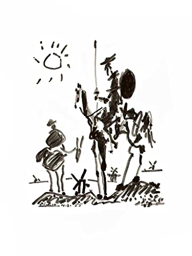 Kunstdruck/Poster: Pablo Picasso Don Quijote - hochwertiger Druck, Bild, Kunstposter, 60x80 cm von kunst für alle