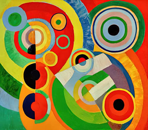 Kunstdruck/Poster: Robert Delaunay Lebensfreude - hochwertiger Druck, Bild, Kunstposter, 90x80 cm von kunst für alle