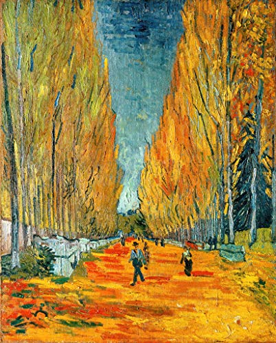 Kunstdruck/Poster: Vincent van Gogh "Die Alyscamps Allee in Arles" - hochwertiger Druck, Bild, Kunstposter, 40x50 cm von kunst für alle