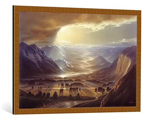 Bild mit Bilder-Rahmen: Hans-Werner SAHM Weitblick - dekorativer Kunstdruck, hochwertig gerahmt, 100x68 cm, Kupfer gebürstet Bild mit Bilder-Rahmen: Hans-Werner SAHM Weitblick - dekorativer Kunstdruck, hochwertig gerahmt, 100x68 cm, Kupfer gebürstet von kunst für alle