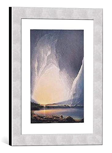 Bild mit Bilder-Rahmen: Hans-Werner SAHM In Aller Stille - dekorativer Kunstdruck, hochwertig gerahmt, 30x40 cm, Silber gebürstet von kunst für alle