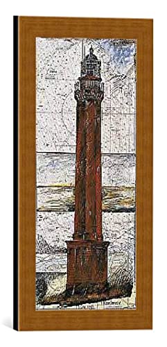 Bild mit Bilder-Rahmen: Ole West Norderney - dekorativer Kunstdruck, hochwertig gerahmt, 22x52 cm, Kupfer gebürstet Bild mit Bilder-Rahmen: Ole West Norderney - dekorativer Kunstdruck, hochwertig gerahmt, 22x52 cm, Kupfer gebürstet von kunst für alle