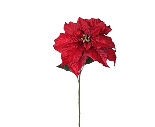 AUSLAUF - Weihnachtsstern rot, Länge 72cm - Kunsblumen künstliche Blumen Kunstpflanzen künstliche Pflanzen Blumen von kunstpflanzen-discount.com