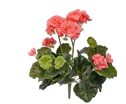 kunstpflanzen-discount.com Künstliche Geranien Blume 30cm Rose Farben - Pelargonien Kunstblume ohne Topf zum Stecken von kunstpflanzen-discount.com