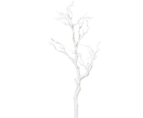 Künstlicher Dekoast weiß mit 73cm aus PE Material - Großer Dekozweig Kunstast mit Triebe für Vase von kunstpflanzen-discount.com