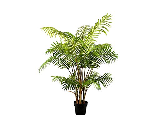 Kunstpalme Areca Goldfruchtpalme 150cm hoch mit 21 Palmwedel - Künstliche Areca Palme Dekopalme im Topf von kunstpflanzen-discount.com