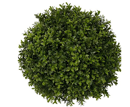 Kunstpflanzen für Außenbereich Buchsball UV sicher mit Kern und ca. 40cm Durchmesser - Künstliche Outdoor Buchskugel Buchsbaum Kugel für Draußen von kunstpflanzen-discount.com