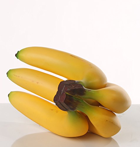 kunstpflanzen-discount.com Bananen, 5 STCK., 20CM - Deko Obst künstliches Obst von kunstpflanzen-discount.com