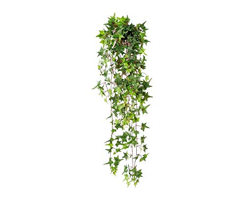 kunstpflanzen-discount.com Künstliche Efeuranke mit 371 Blätter 90cm lang - Efeu Girlande Pitsburgh-Mini mit grünen Blättern von kunstpflanzen-discount.com