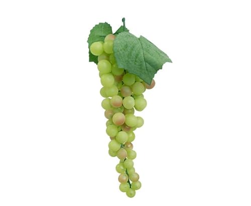 kunstpflanzen-discount.com Künstliches Trauben Obst 26cm lang mit 90 naturgetreuen Trauben und 2 Blättern - Weintrauben Deko Obst zum Aufhängen von kunstpflanzen-discount.com