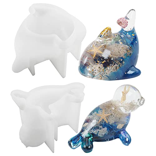 Dous Silikonform, 3D-Delfin- und Robben-Silikonharzformen, DIY-Kristall-Epoxidharz-Tierform, 3D-Meerestierspiegel-Silikonform, DIY-Handwerk, Fondant, Schokolade, Süßigkeiten, Kuchenform Dous Silikonform, 3D-Delfin- und Robben-Silikonharzformen, DIY-Kristall-Epoxidharz-Tierform, 3D-Meerestierspiegel-Silikonform, DIY-Handwerk, Fondant, Schokolade, Süßigkeiten, Kuchenform von kupan