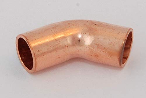 10x Kupferfitting Bogen 6 mm 45 Grad 5041 i/i Lötfitting copper fitting CU von kupferking