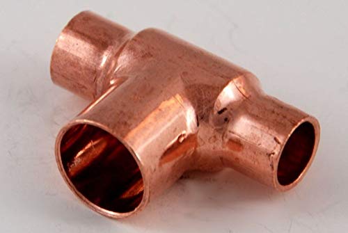 2x Kupferfitting Reduzier-T-Stück 10-15-10 mm 5130 Lötfitting copper fitting CU 2x Kupferfitting Reduzier-T-Stück 10-15-10 mm 5130 Lötfitting copper fitting CU von kupferking