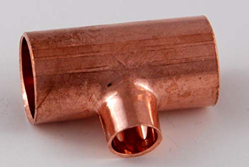 2x Kupferfitting Reduzier-T-Stück 18-10-18 mm 5130 Lötfitting copper fitting CU 2x Kupferfitting Reduzier-T-Stück 18-10-18 mm 5130 Lötfitting copper fitting CU von kupferking