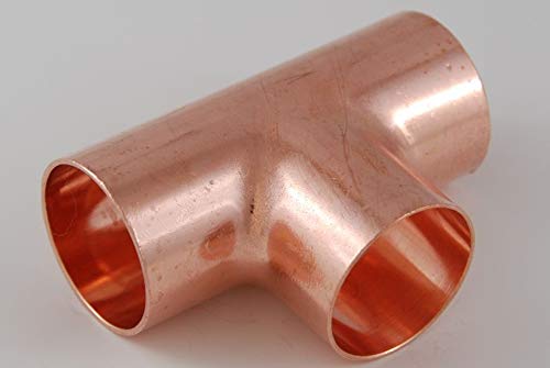2x Kupferfitting T-Stück 42 mm 5130 Kupfer Fitting Lötfitting copper fitting CU 2x Kupferfitting T-Stück 42 mm 5130 Kupfer Fitting Lötfitting copper fitting CU von kupferking