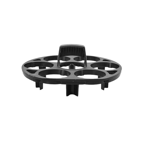 kurriuwu Stabiler Eierkocher Easy Boiler Halter Dampfgarer Rack Tablett Ständer für 7 Eier Hitzebeständiger BPA-freier Kunststoff verhindert Wegrollen Lagerung im Kühlschrank Küche Schwarz von kurriuwu