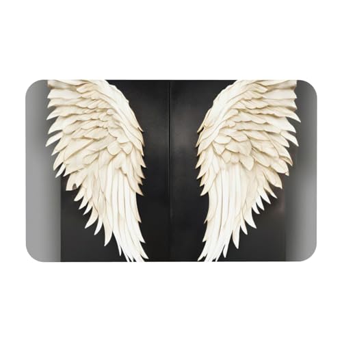 kurue Angel Feathers Print Kieselgur Badematte Große rutschfeste Duschmatte mit Schnelltrocknend Badezimmer Bodenmatte von kurue