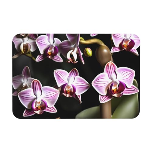 kurue Badematte mit Glocken-Orchideen-Muster, Kieselgur Duschmatte, saugfähige Gummimatte für Dusche, Boden, Badezimmer, rutschfest kurue Badematte mit Glocken-Orchideen-Muster, Kieselgur Duschmatte, saugfähige Gummimatte für Dusche, Boden, Badezimmer, rutschfest von kurue