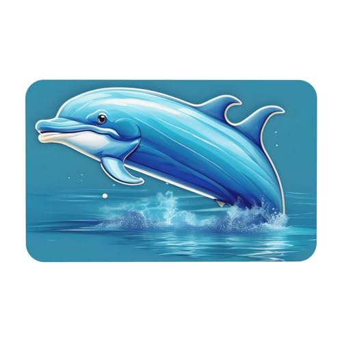 kurue Delphin Out of Water Print Kieselgur Badematte Große rutschfeste Duschmatte mit Schnell Trocknender Badezimmer Bodenmatte kurue Delphin Out of Water Print Kieselgur Badematte Große rutschfeste Duschmatte mit Schnell Trocknender Badezimmer Bodenmatte von kurue
