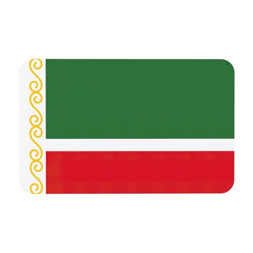 kurue Flagge der Tschetschenischen Republik Druck Kieselgur Badematte Große rutschfeste Duschmatte mit schnell trocknender Badezimmer Bodenmatte von kurue