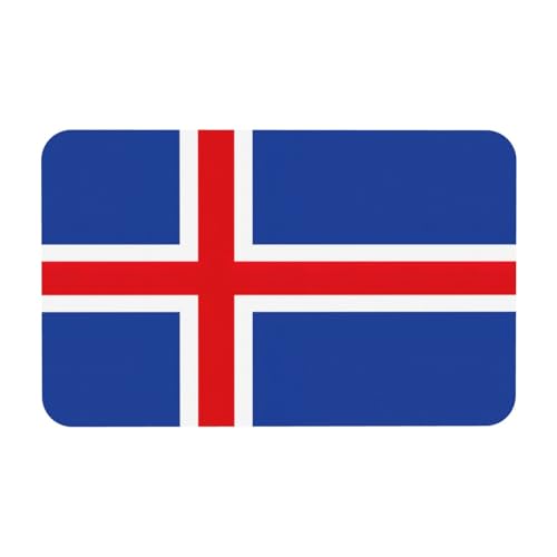 kurue Flagge von Island Druck Kieselgur Badematte Große rutschfeste Duschmatte mit schnell trocknender Badezimmer Bodenmatte von kurue