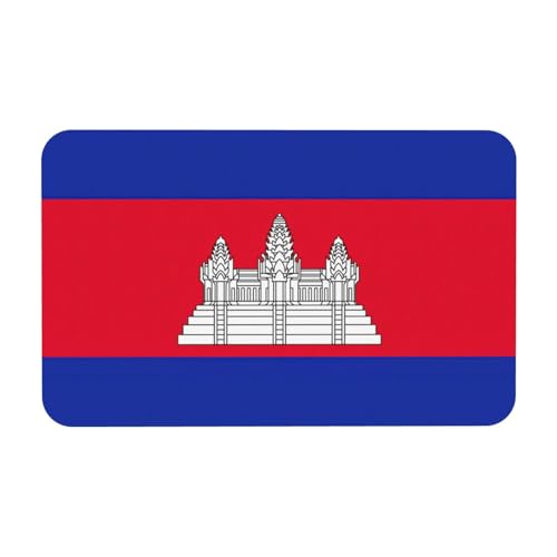 kurue Kambodscha Flagge Druck Kieselgur Badematte Große rutschfeste Duschmatte mit schnell trocknender Badezimmer Bodenmatte von kurue